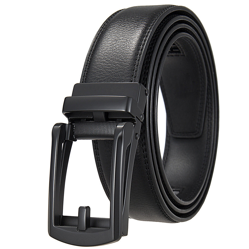 Ceinture ZAFA noire, boucle noire mate