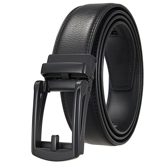 Ceinture ZAFA noire, boucle noire mate