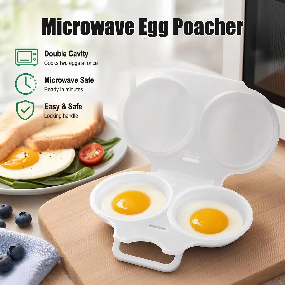 ZAFA microwave egg poacher – white